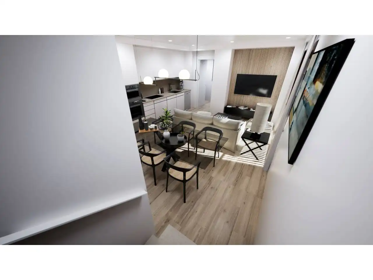 Wohnzimmer von Maisonette zum Verkauf in Terrassa mit Klimaanlage, Heizung und Parkett