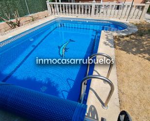 Swimming pool of Single-family semi-detached for sale in Casarrubuelos  with Air Conditioner and Swimming Pool