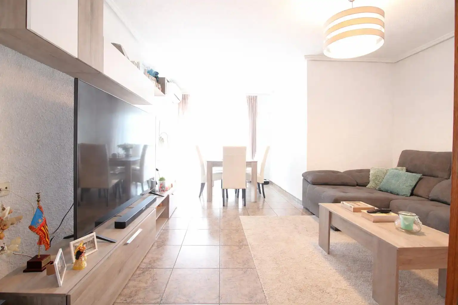 Sala de estar de Piso en venta en Valencia con Aire acondicionado y Balcón