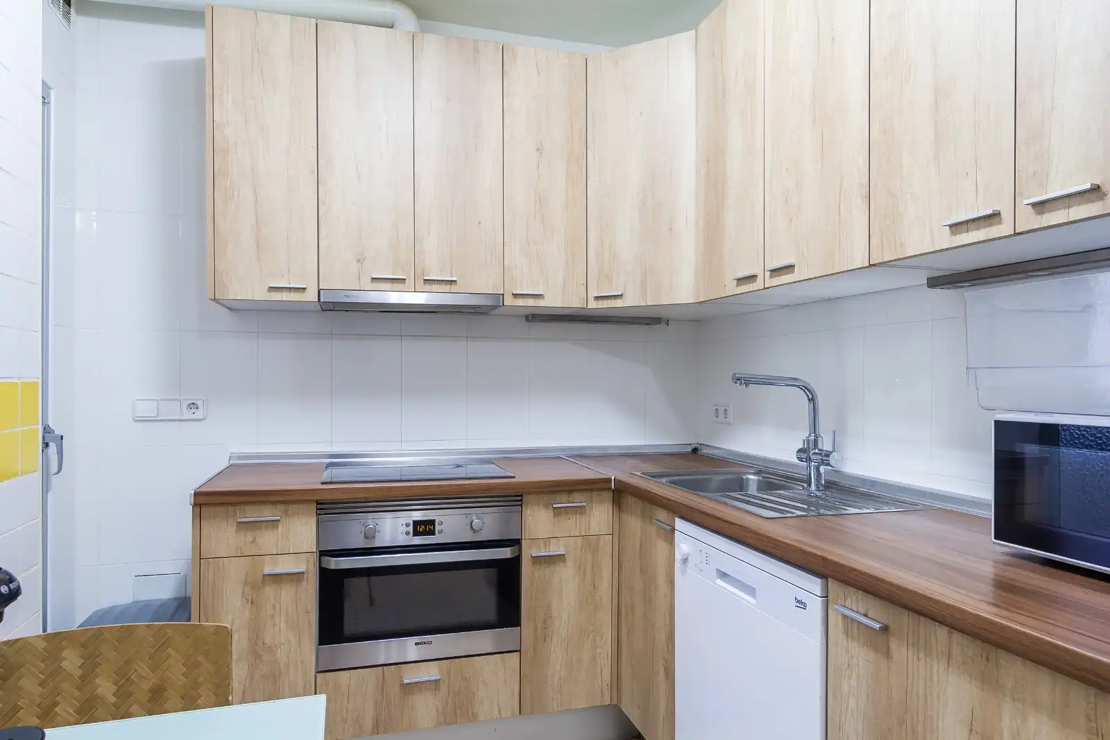 Cocina de Piso de alquiler en Murcia con Aire acondicionado, Parquet y Amueblado