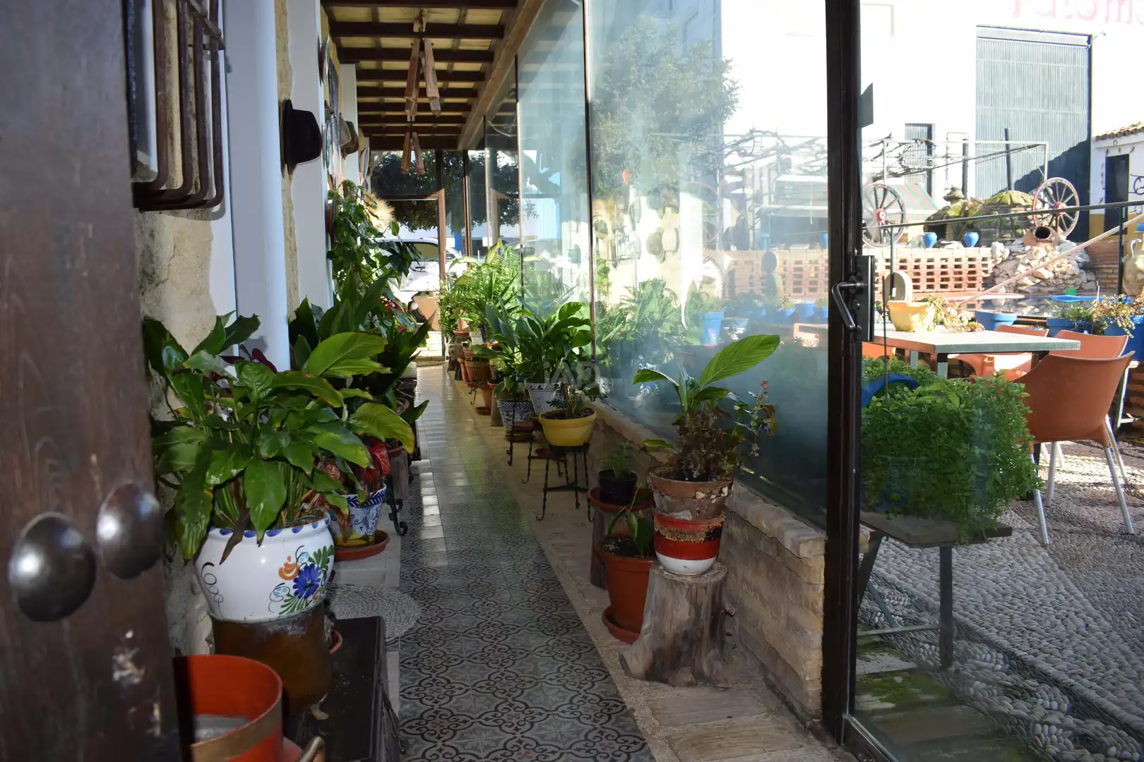 Terrasse von Country house zum Verkauf in Pedrera mit Heizung und Schwimmbad