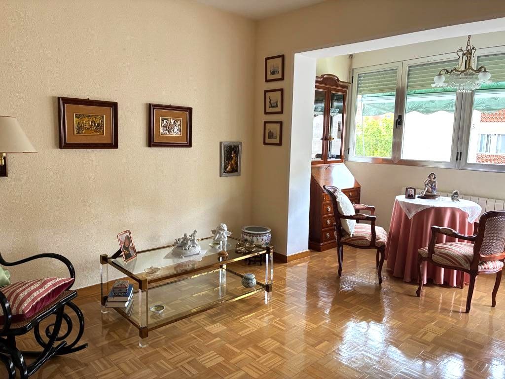 Living room of Flat for sale in  Madrid Capital  with Heating and Terrace