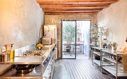 Kitchen of Flat for sale in  Barcelona Capital  with Air Conditioner and Terrace