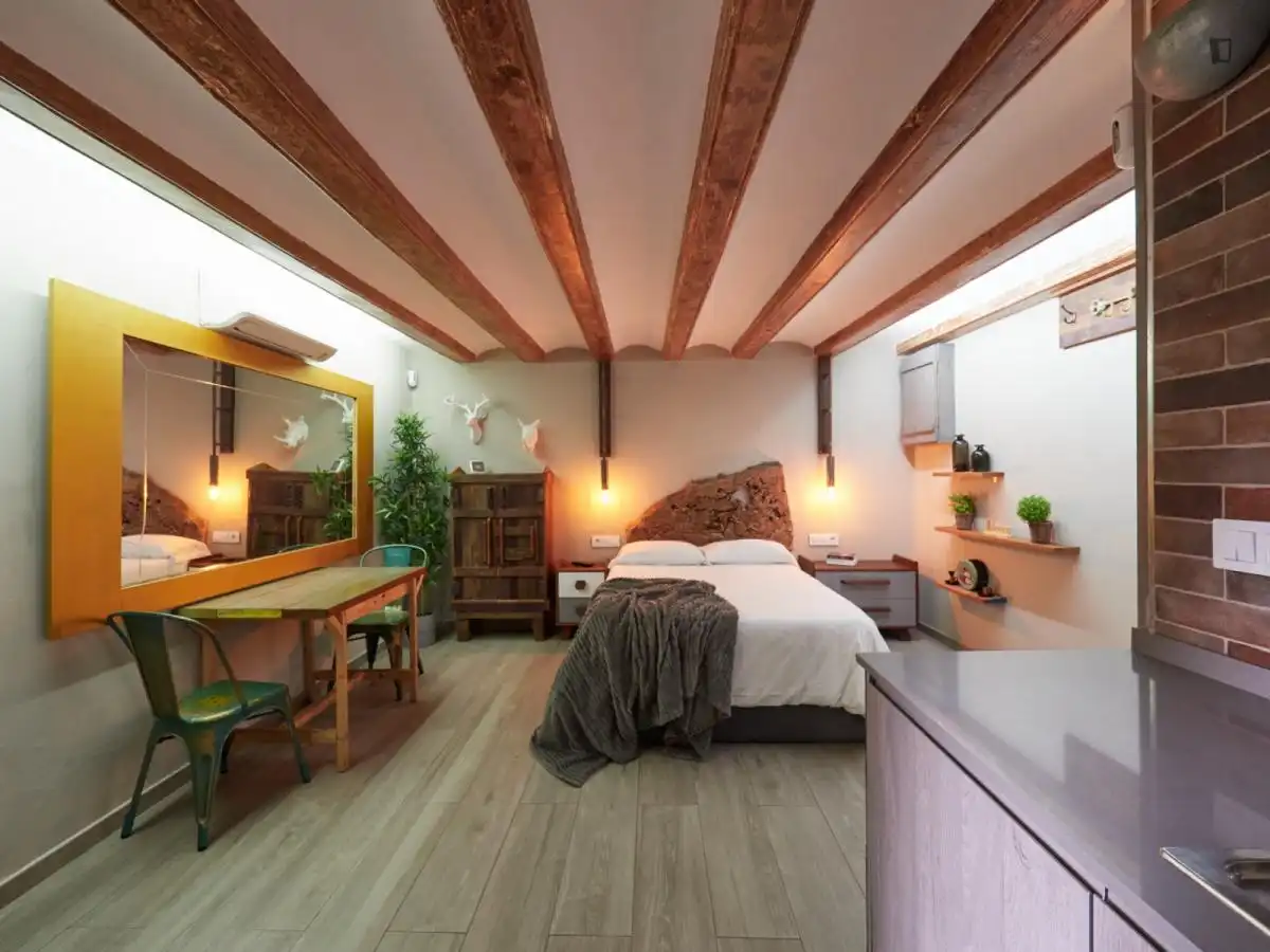 Estudio de alquiler en El Raval