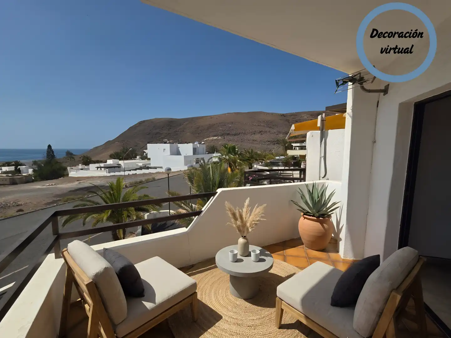 Terraza de Apartamento en venta en Tuineje con Terraza, Amueblado y Piscina comunitaria