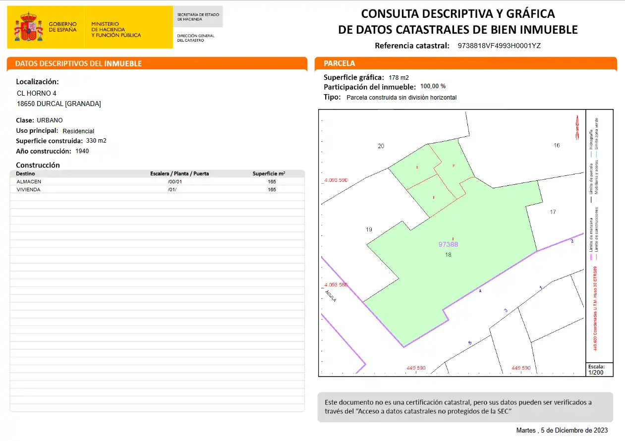 Country homes for sale in Dúrcal  with Furnished, Oven and Washing machine