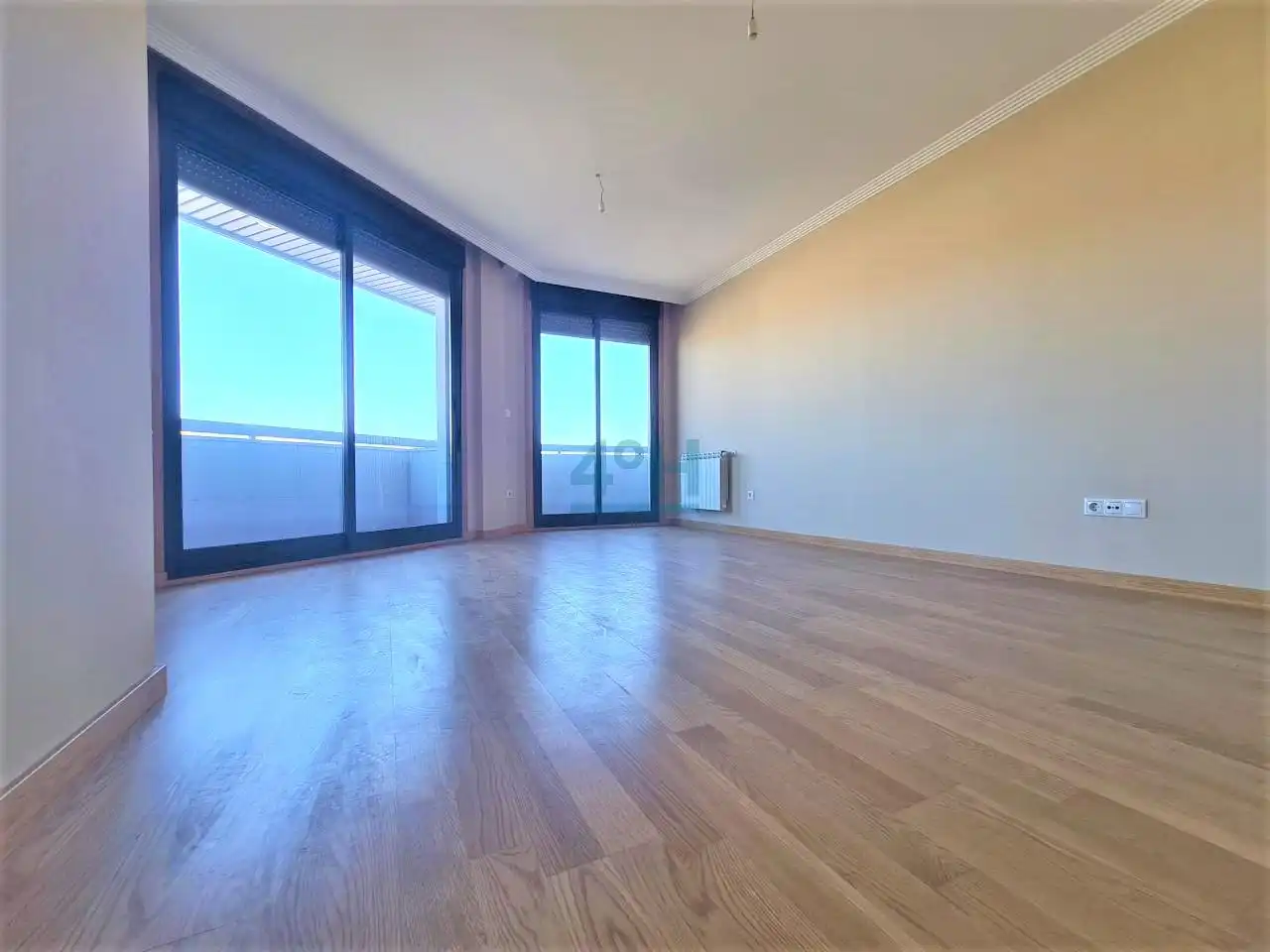 Sala d'estar de Pis de lloguer en Ourense Capital  amb Calefacció, Parquet i Balcó