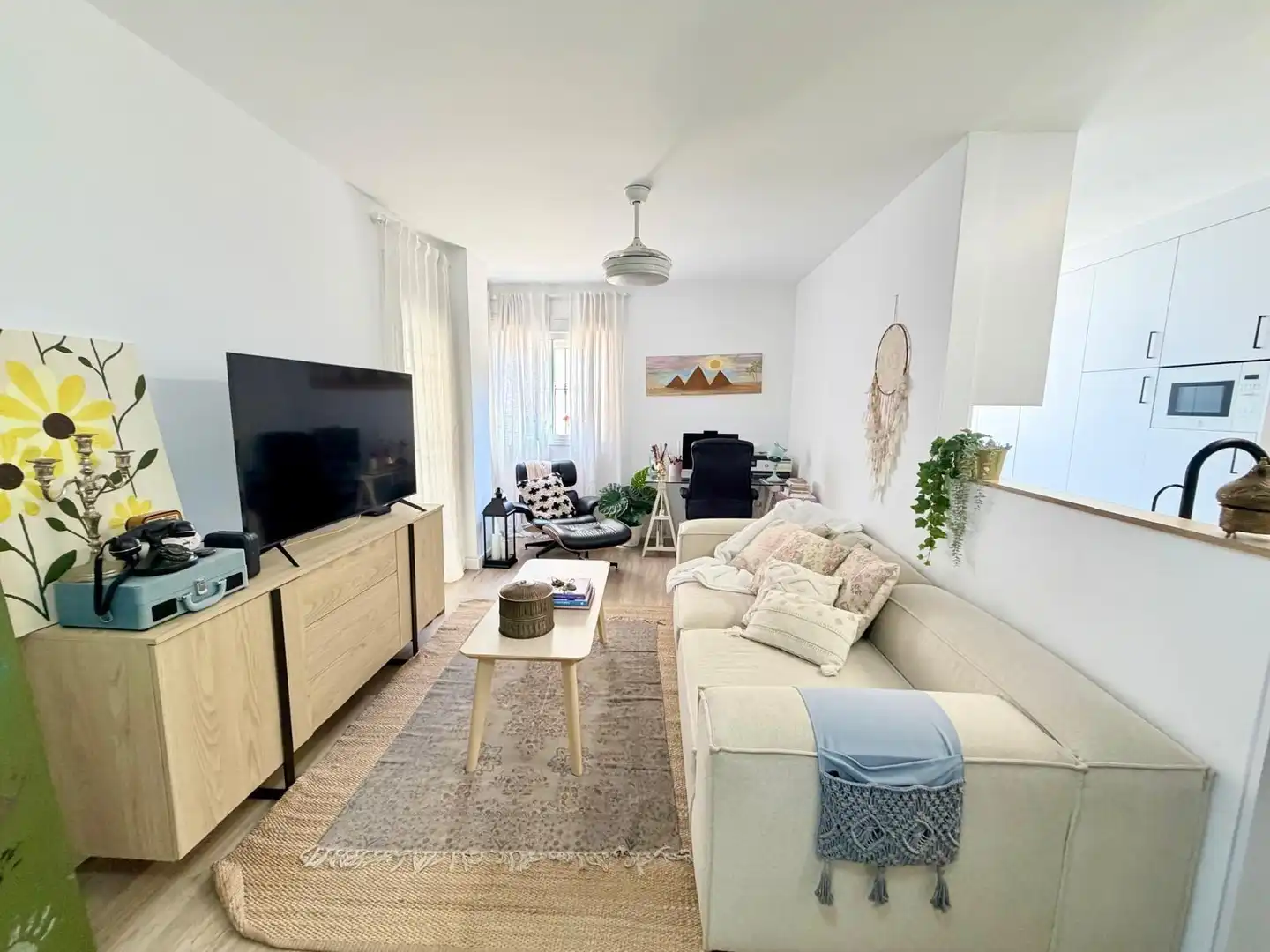 Living room of Flat for sale in Roquetas de Mar  with Air Conditioner, Heating and Terrace