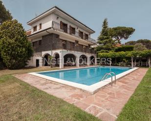 Vista exterior de Casa o xalet en venda en Lliçà d'Amunt amb Aire condicionat, Jardí privat i Parquet