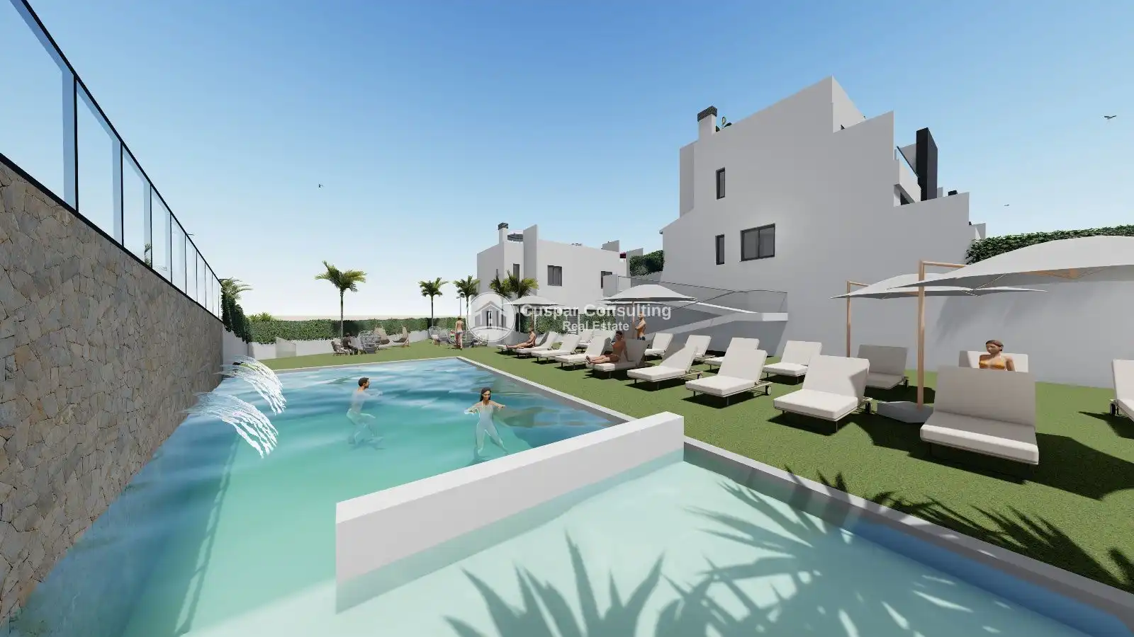 Piscina de Casa adosada en venta en Cox con Calefacción, Jardín privado y Terraza