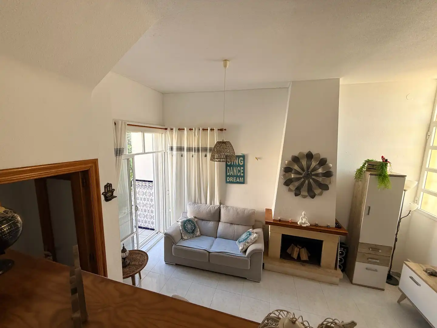 Sala de estar de Casa adosada en venta en Cartagena con Calefacción, Terraza y Amueblado