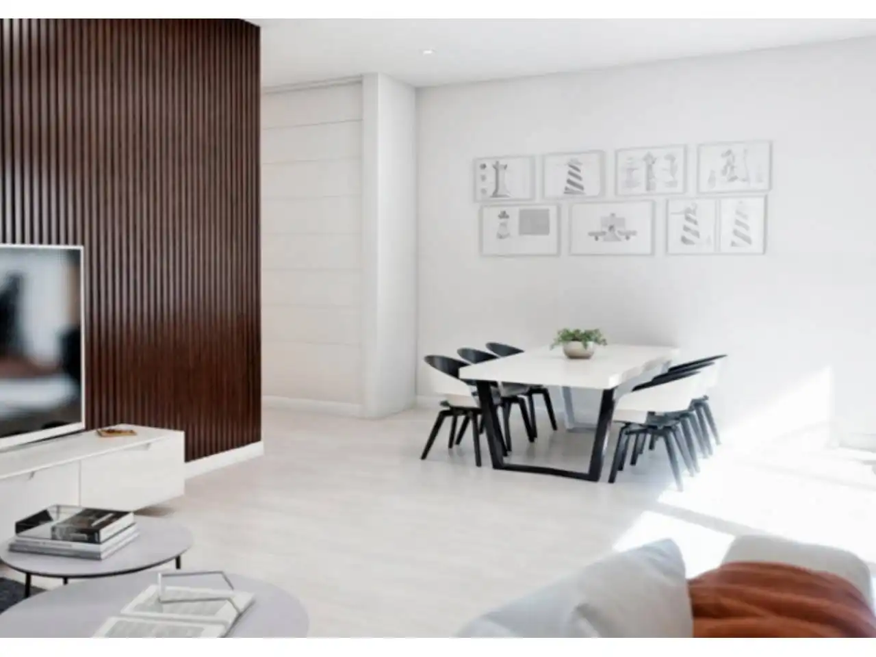 Esszimmer von Wohnung zum Verkauf in Culleredo mit Klimaanlage, Privatgarten und Terrasse