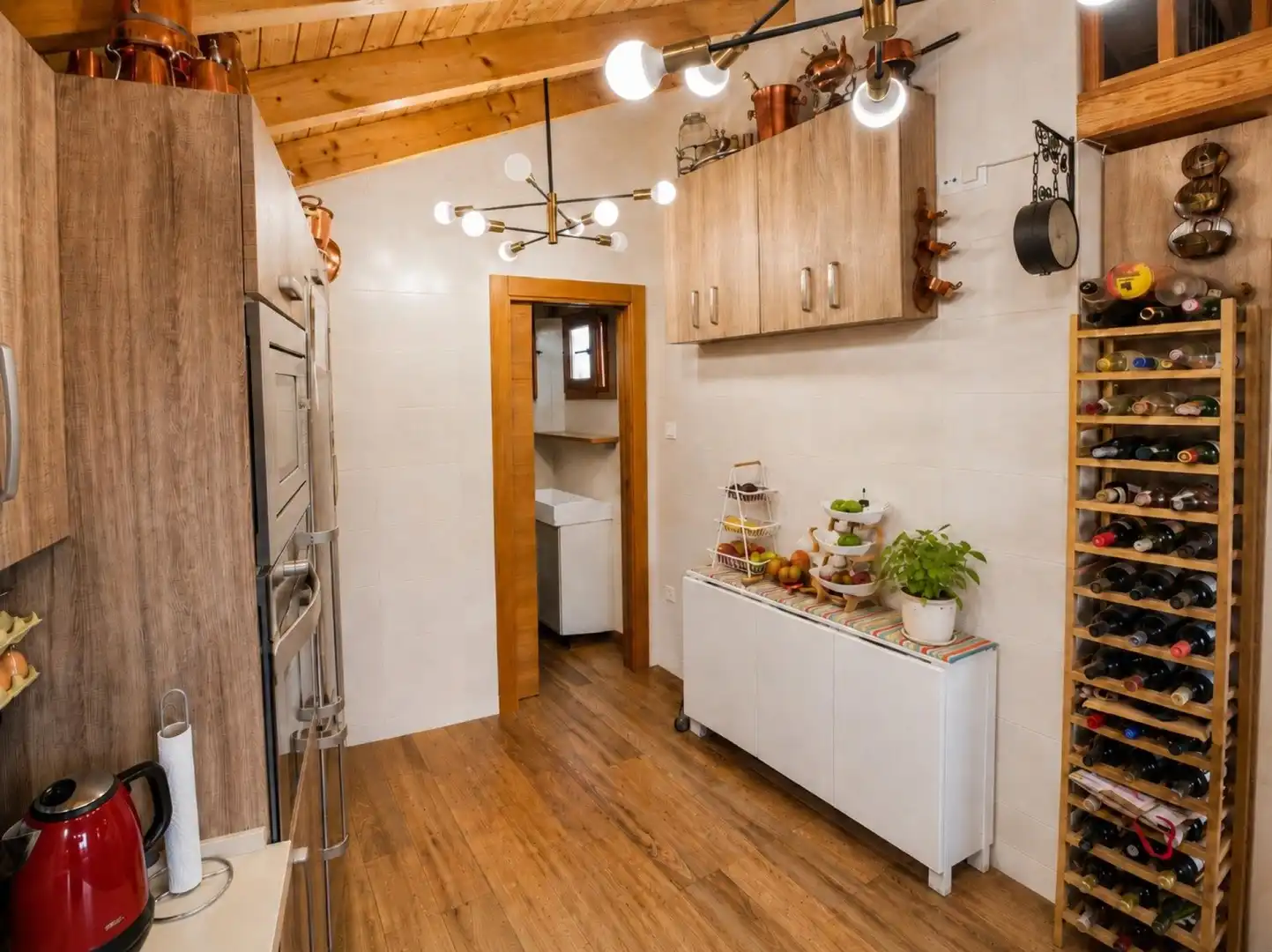 Küche von Country house zum Verkauf in Camargo mit Klimaanlage, Heizung und Terrasse