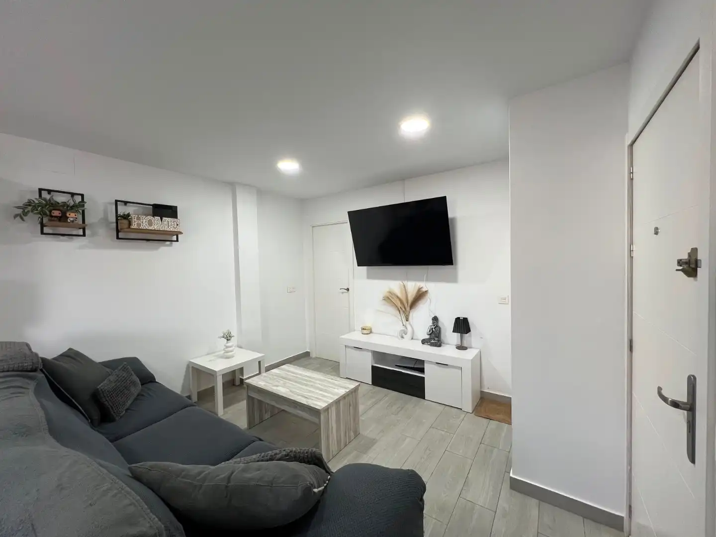 Sala de estar de Apartamento de alquiler en San Pedro del Pinatar con Aire acondicionado, Amueblado y Lavadora