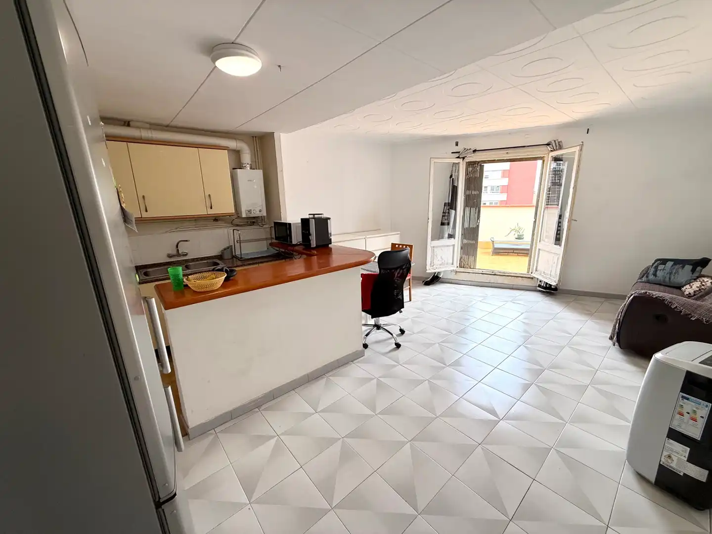 Cocina de Ático en venta en Barcelona con Terraza y Horno