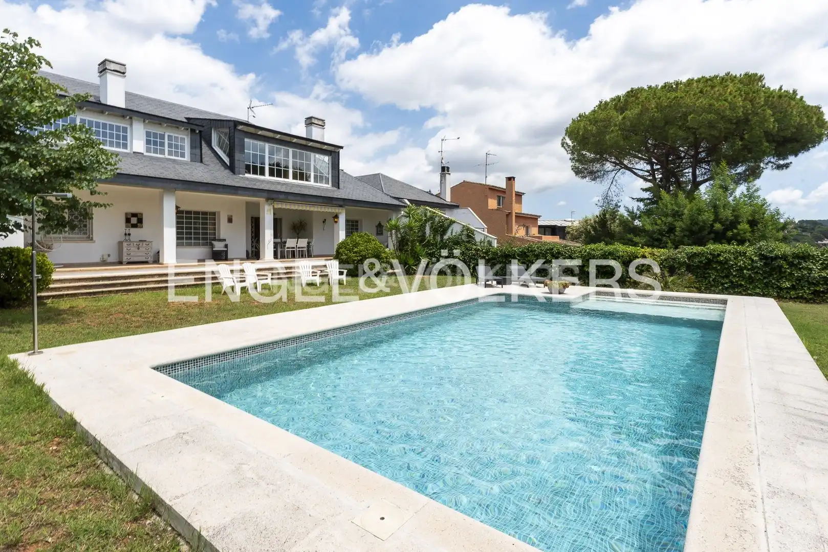 Vista exterior de Casa o chalet en venta en Sant Cugat del Vallès con Aire acondicionado, Calefacción y Jardín privado