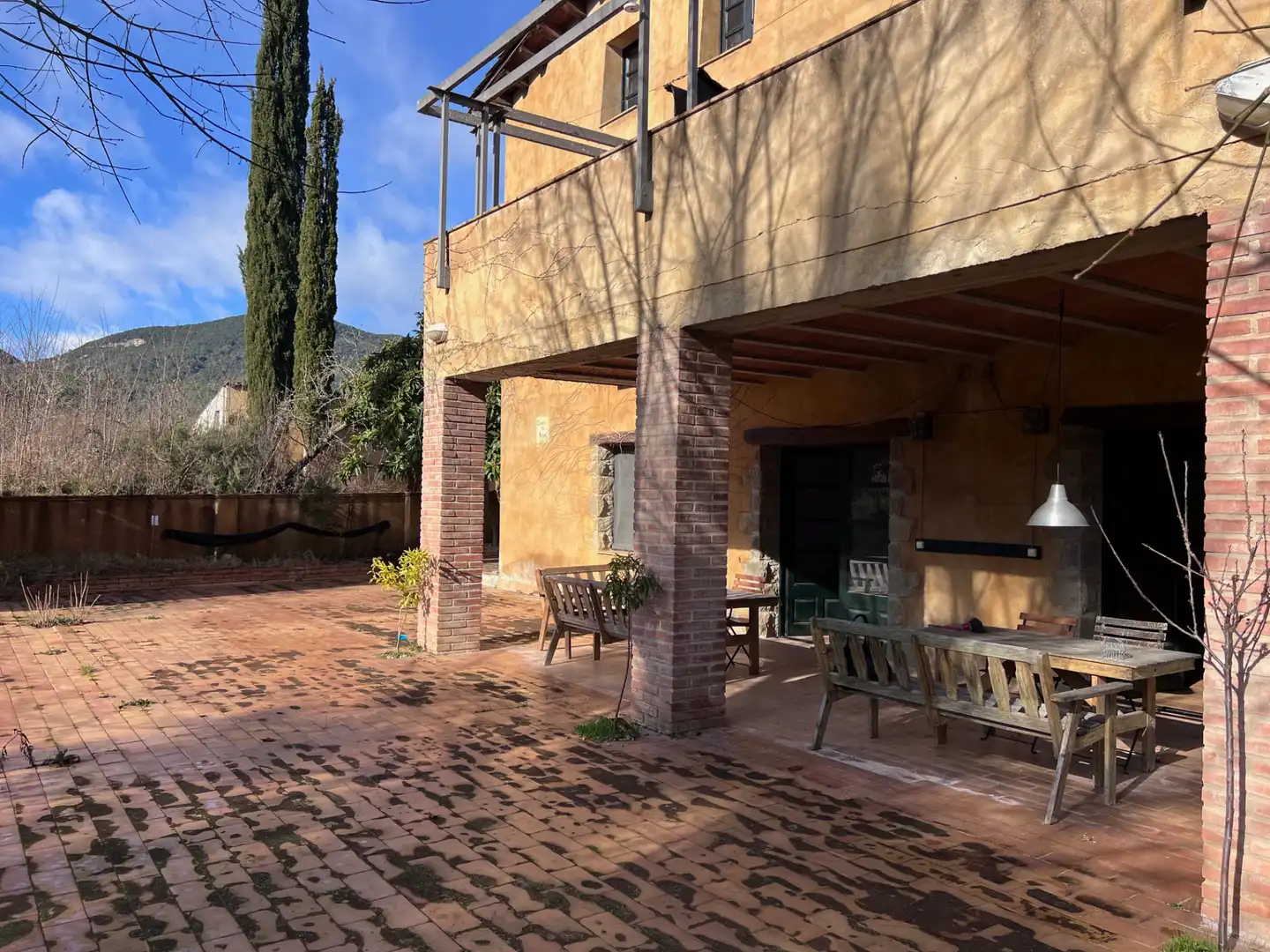 Jardí de Finca rústica en venda en Mieres (Girona) amb Aire condicionat, Jardí privat i Parquet
