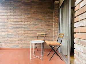 Balcony of Flat for sale in  Madrid Capital  with Air Conditioner, Heating and Parquet flooring
