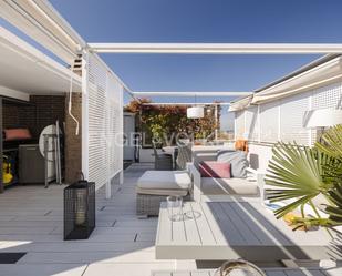 Terrace of Attic to rent in  Madrid Capital  with Air Conditioner, Heating and Private garden