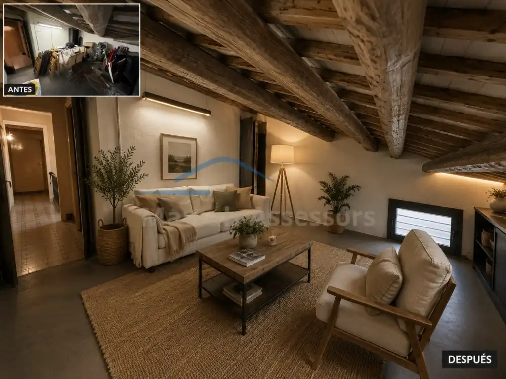 Sala de estar de Casa o chalet en venta en Sabadell