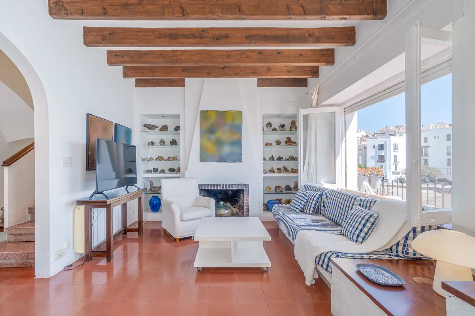 Sala de estar de Casa o chalet en venta en Cadaqués con Amueblado