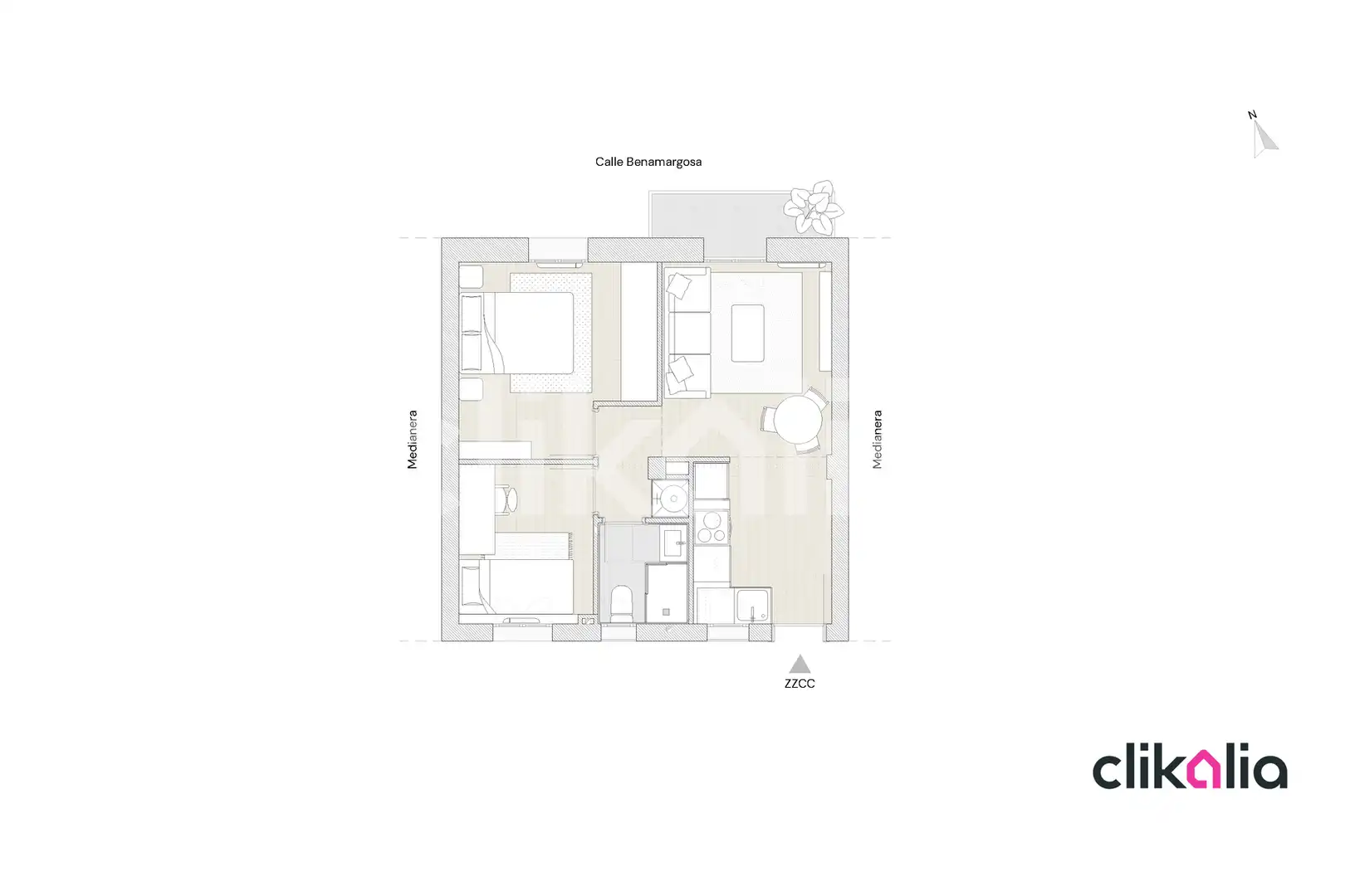 Flat for rent in Puente de Vallecas