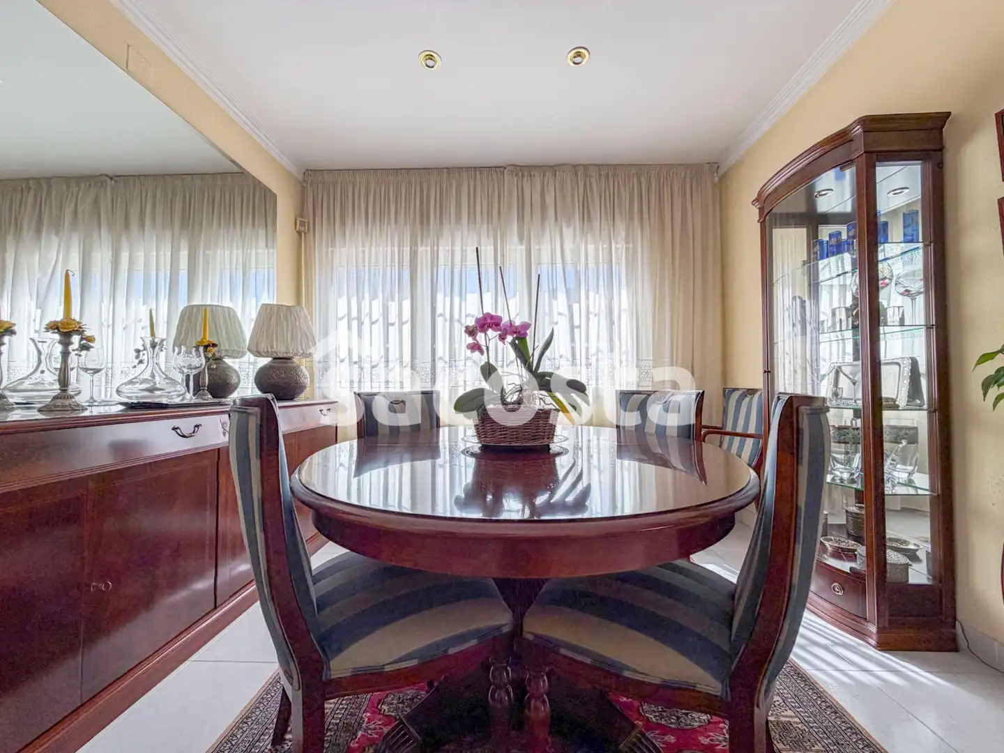 Comedor de Casa adosada en venta en Pineda de Mar con Aire acondicionado, Calefacción y Jardín privado