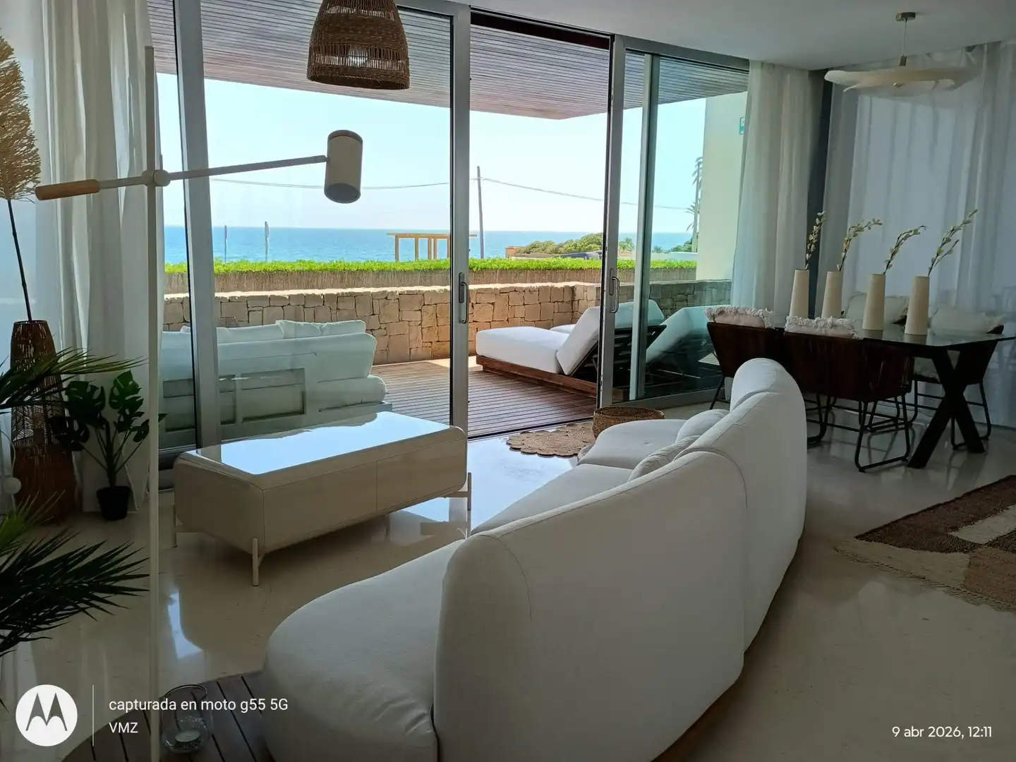 Wohnzimmer von Dachboden zur Miete in Jávea / Xàbia mit Klimaanlage, Heizung und Terrasse