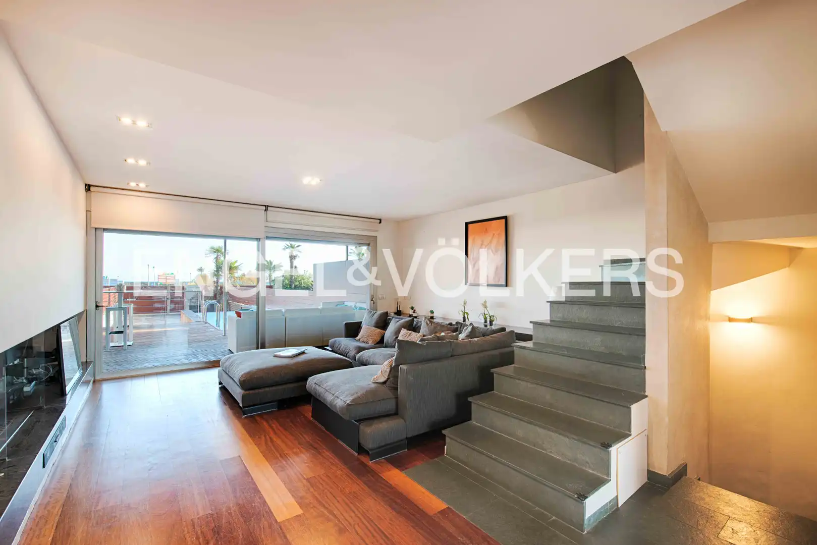 Living room of Detached homes for sale in Empuriabrava  with Air Conditioner, Terrace and Swimming Pool