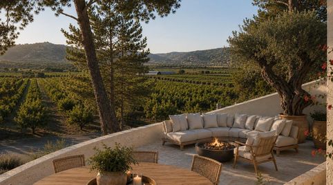 Parcela con vistas panorámicas a los campos de naranjos y a las montañas y grandes pinos adultos  El Pinar, immagine 5