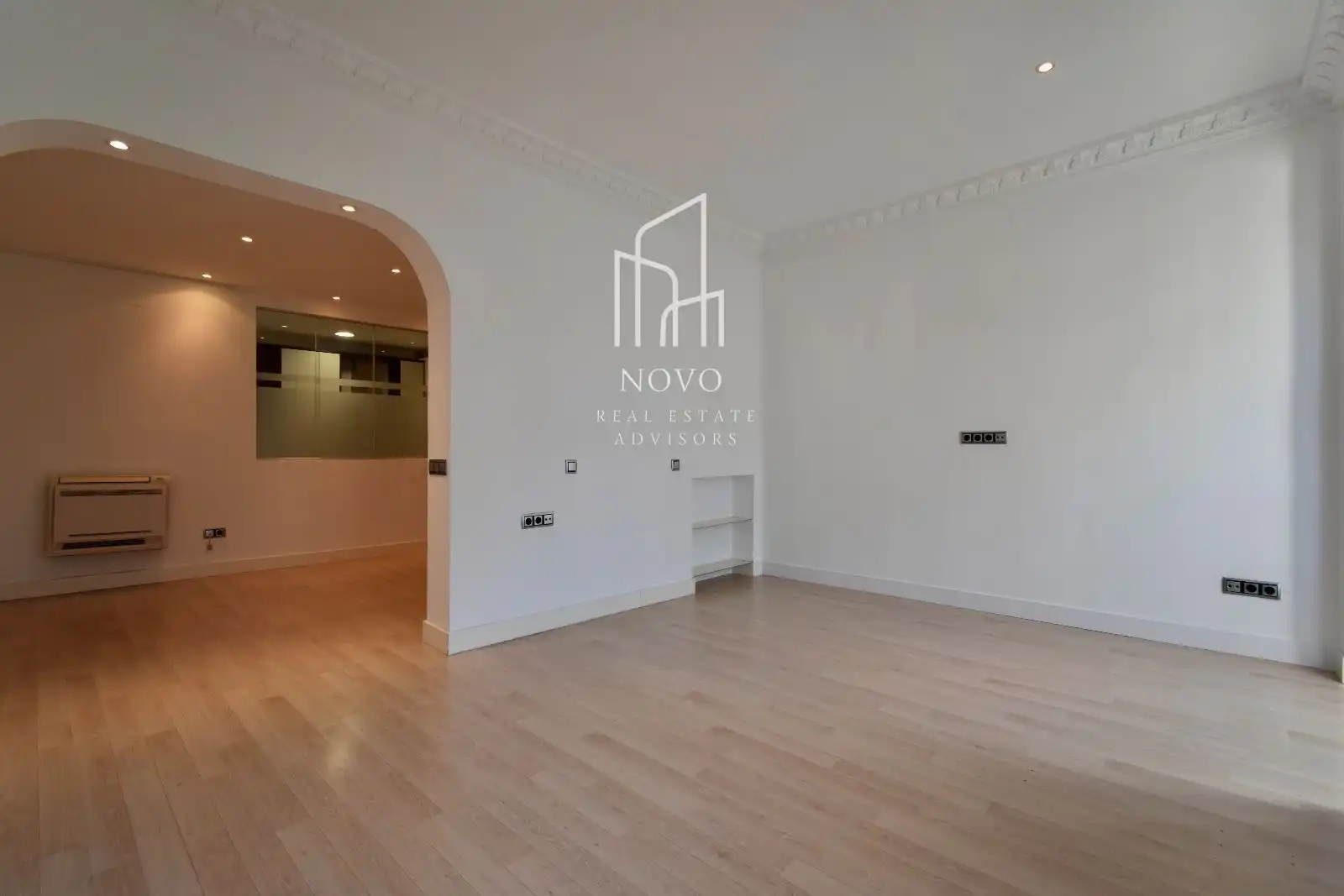 Wohnzimmer von Wohnung zur Miete in Madrid mit Klimaanlage, Heizung und Terrasse