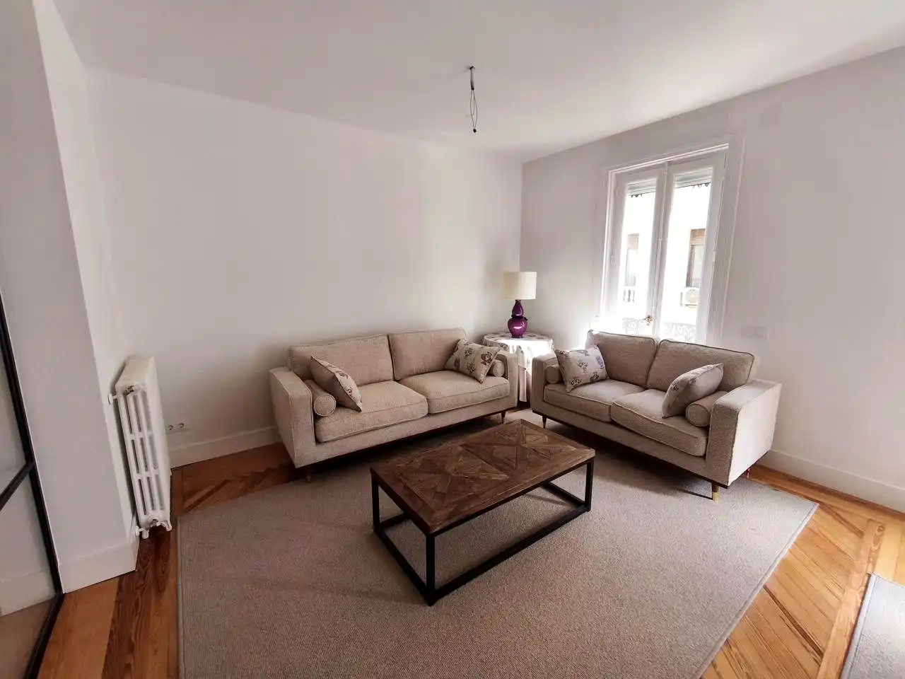 Wohnzimmer von Wohnung zur Miete in Madrid mit Terrasse