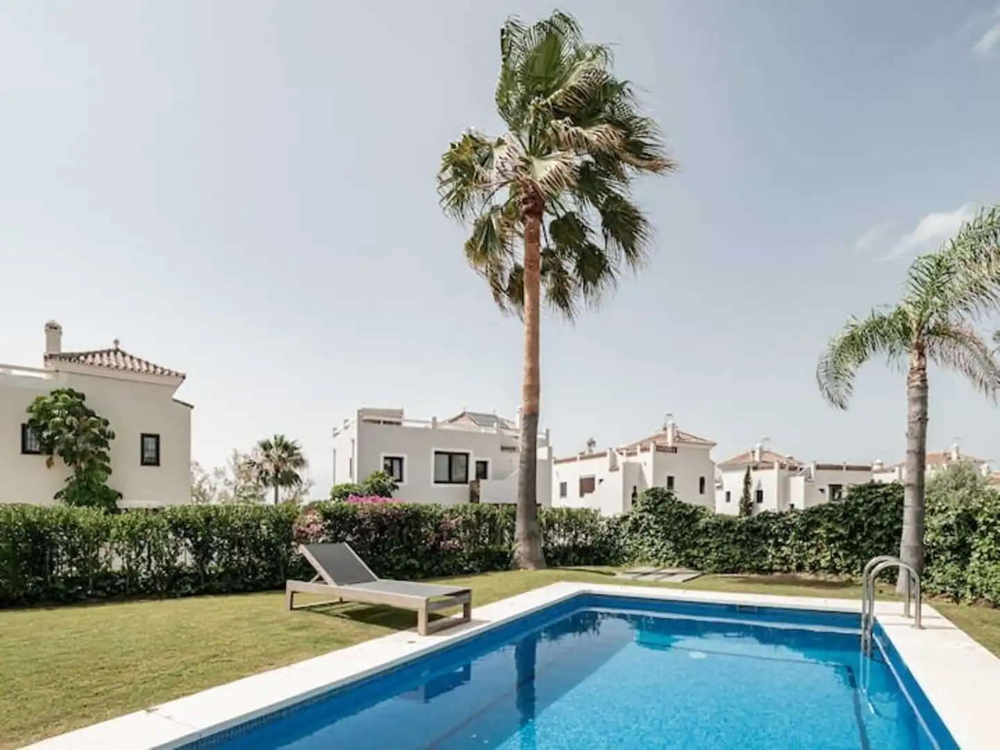 Garden of Houses for rent in Estepona  with Air Conditioner, Terrace and Swimming Pool