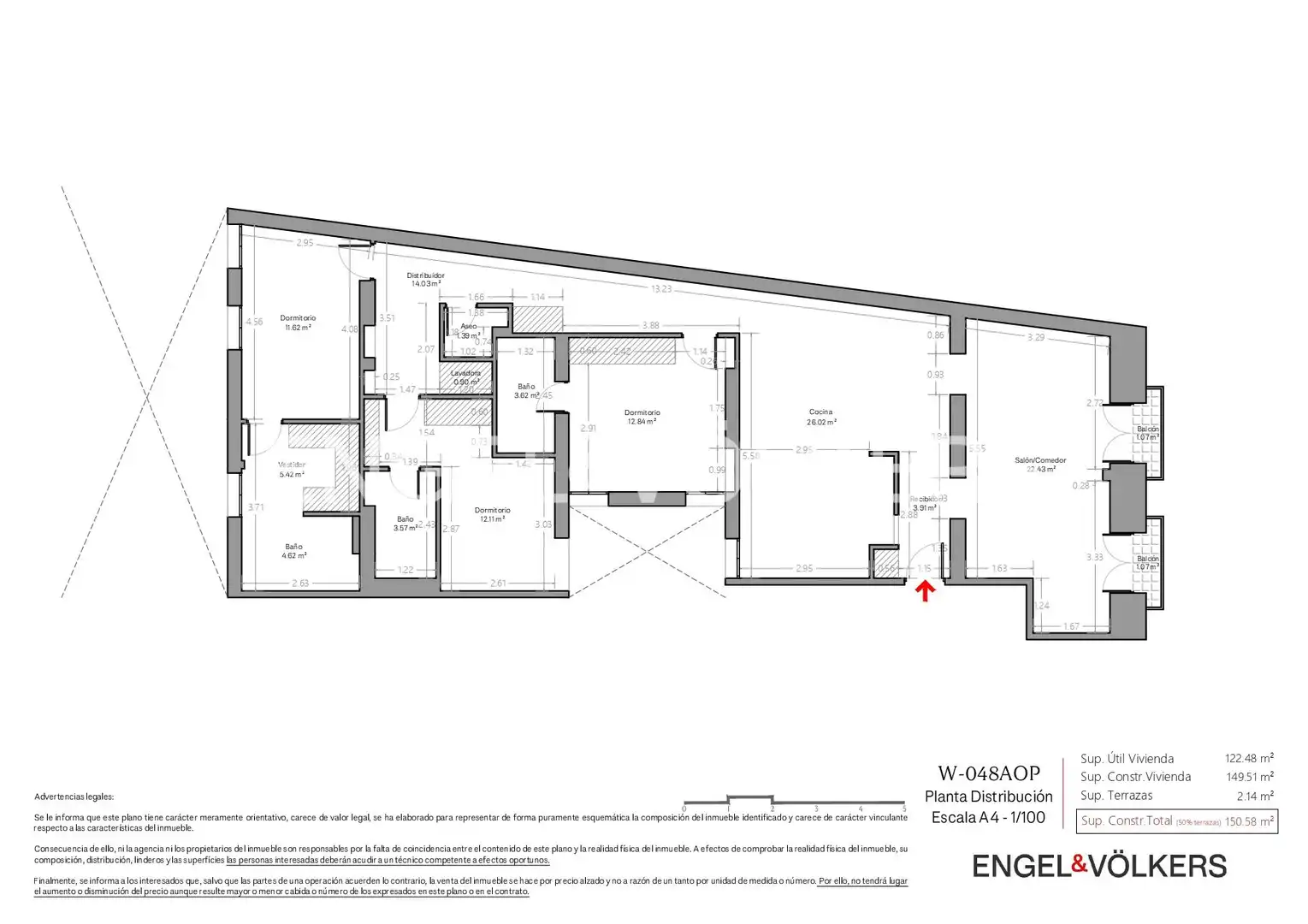 Wohnung zum Verkauf in Madrid mit Klimaanlage, Heizung und Balkon
