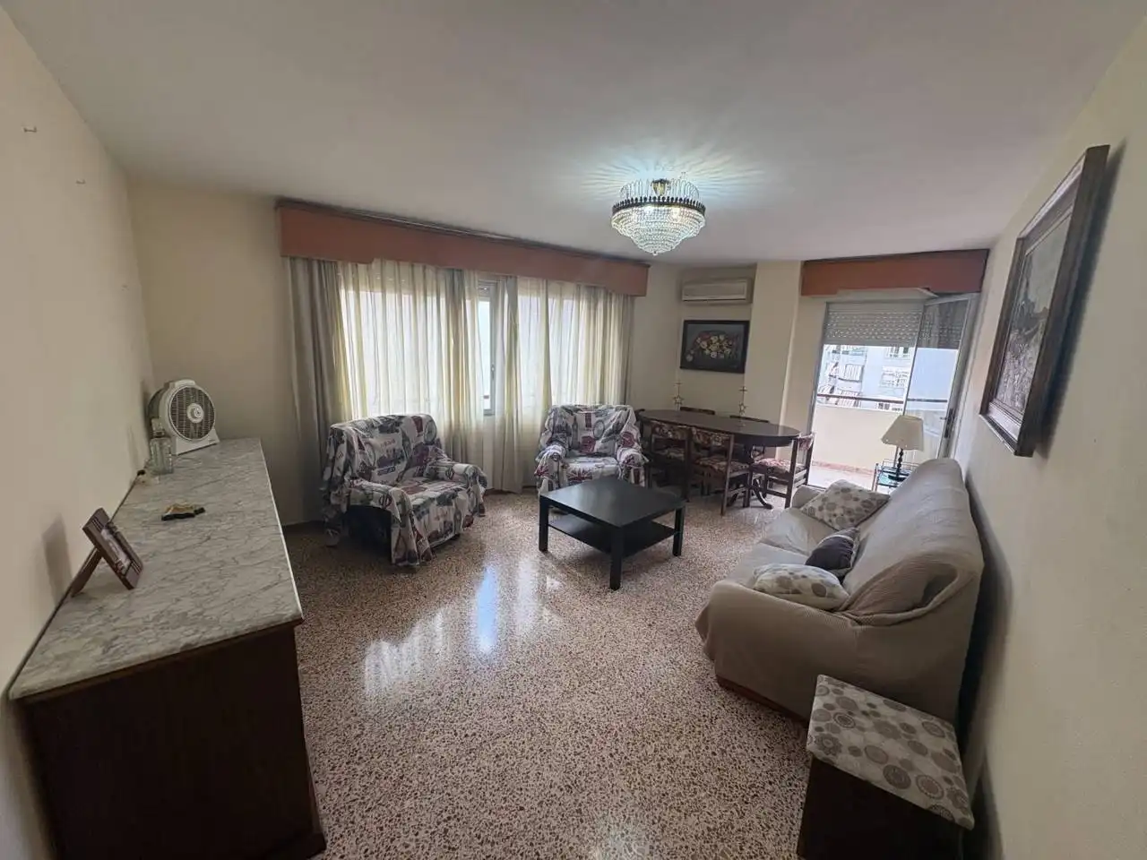 Sala d'estar de Pis en venda en Alicante / Alacant amb Aire condicionat i Balcó