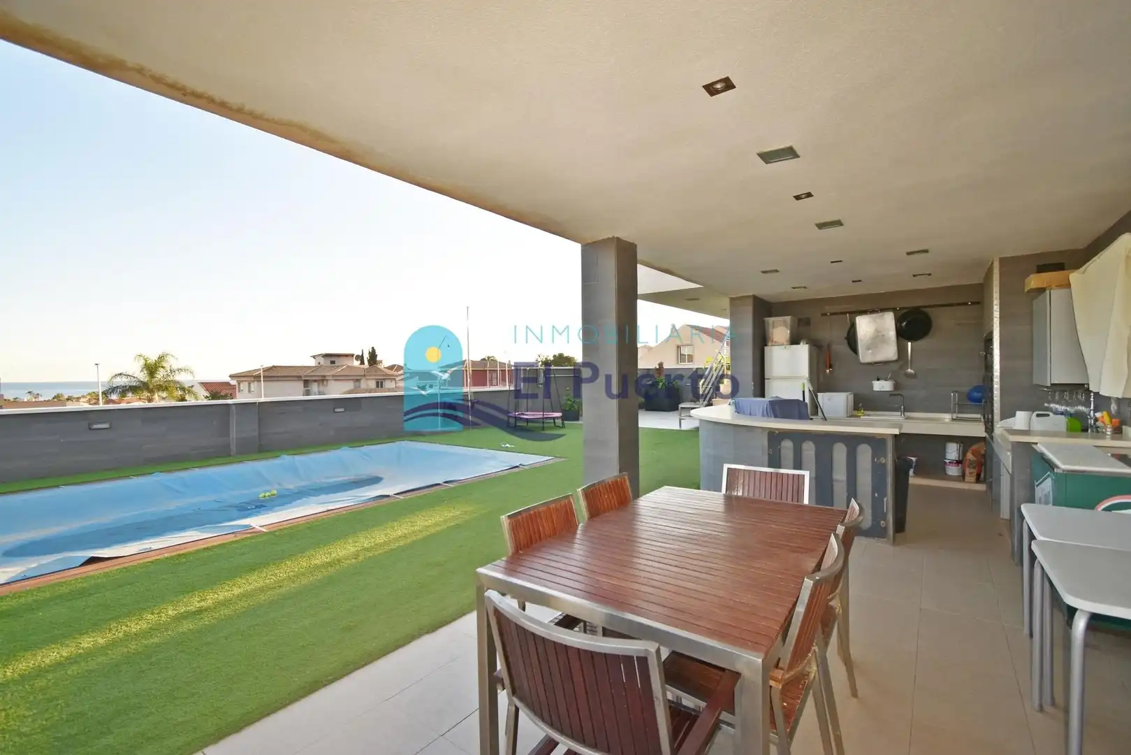 Terrassa de Casa o xalet en venda en Mazarrón amb Aire condicionat, Calefacció i Jardí privat