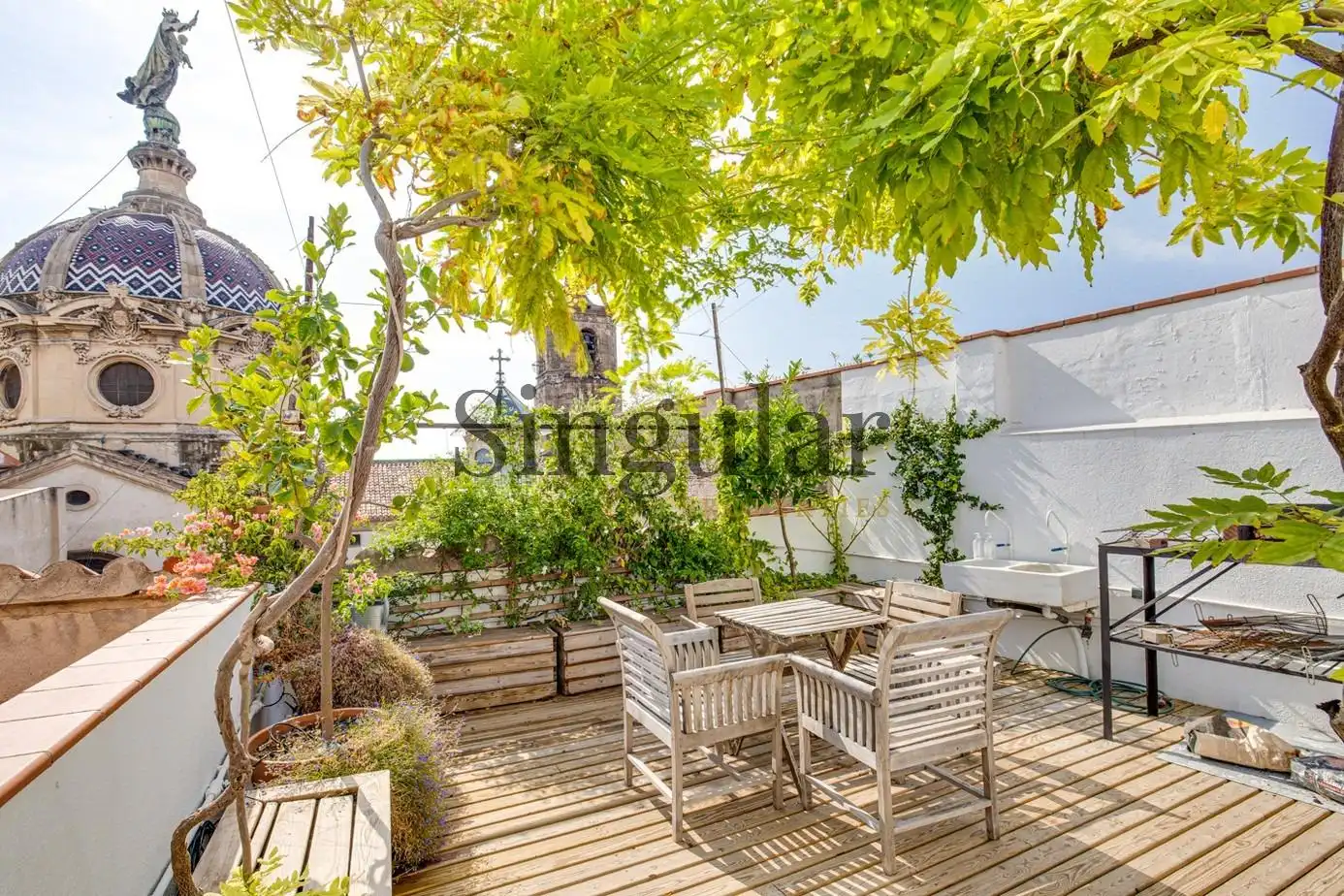 Terrasse von Maisonette zum Verkauf in Barcelona mit Heizung, Terrasse und Abstellraum