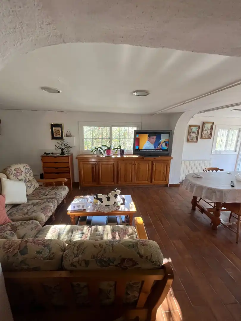 Sala de estar de Casa o chalet en venta en Santa Coloma de Farners con Calefacción, Jardín privado y Terraza