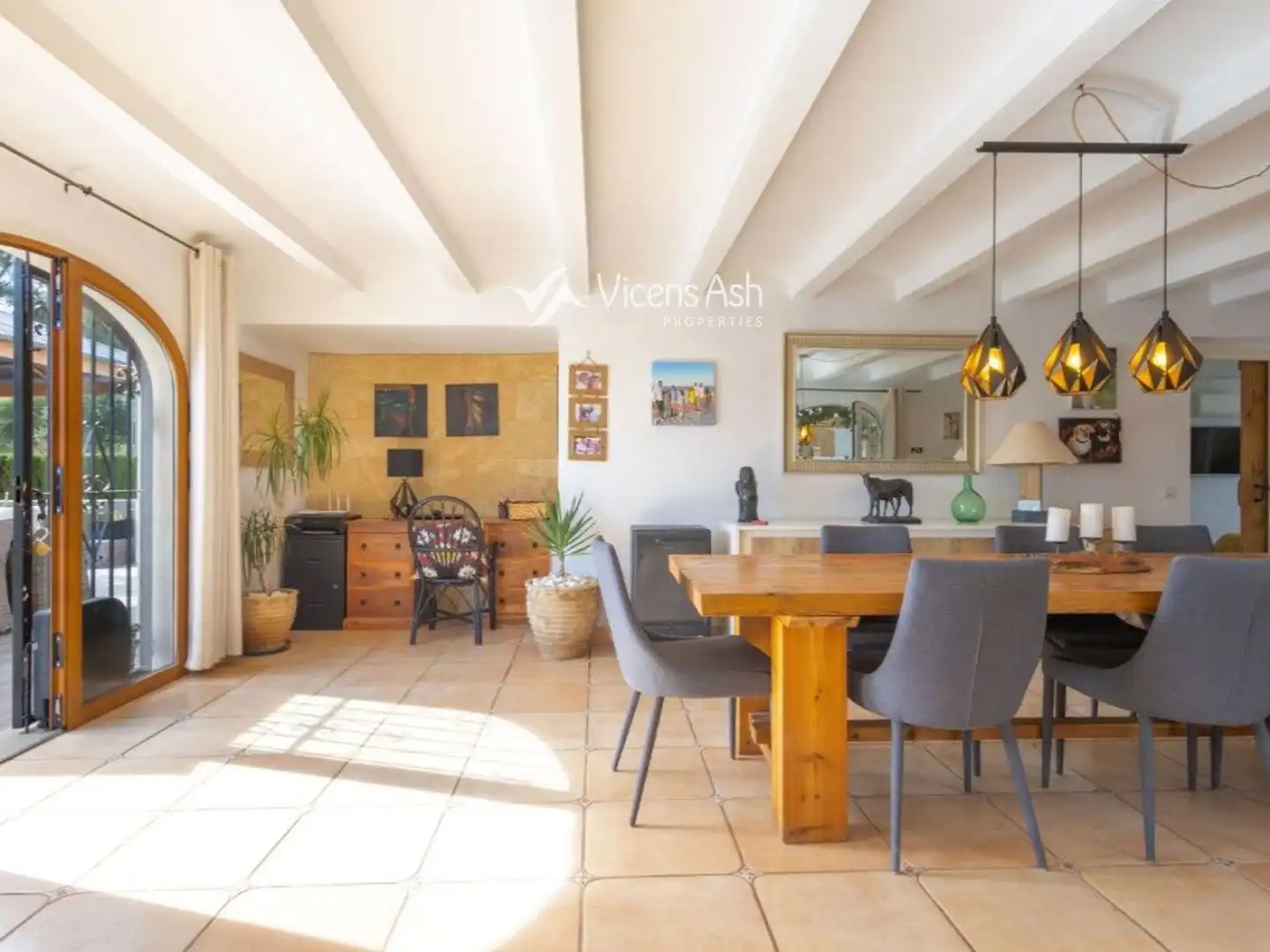 Dining room of Houses for sale in Jávea / Xàbia  with Air Conditioner, Terrace and Storage room