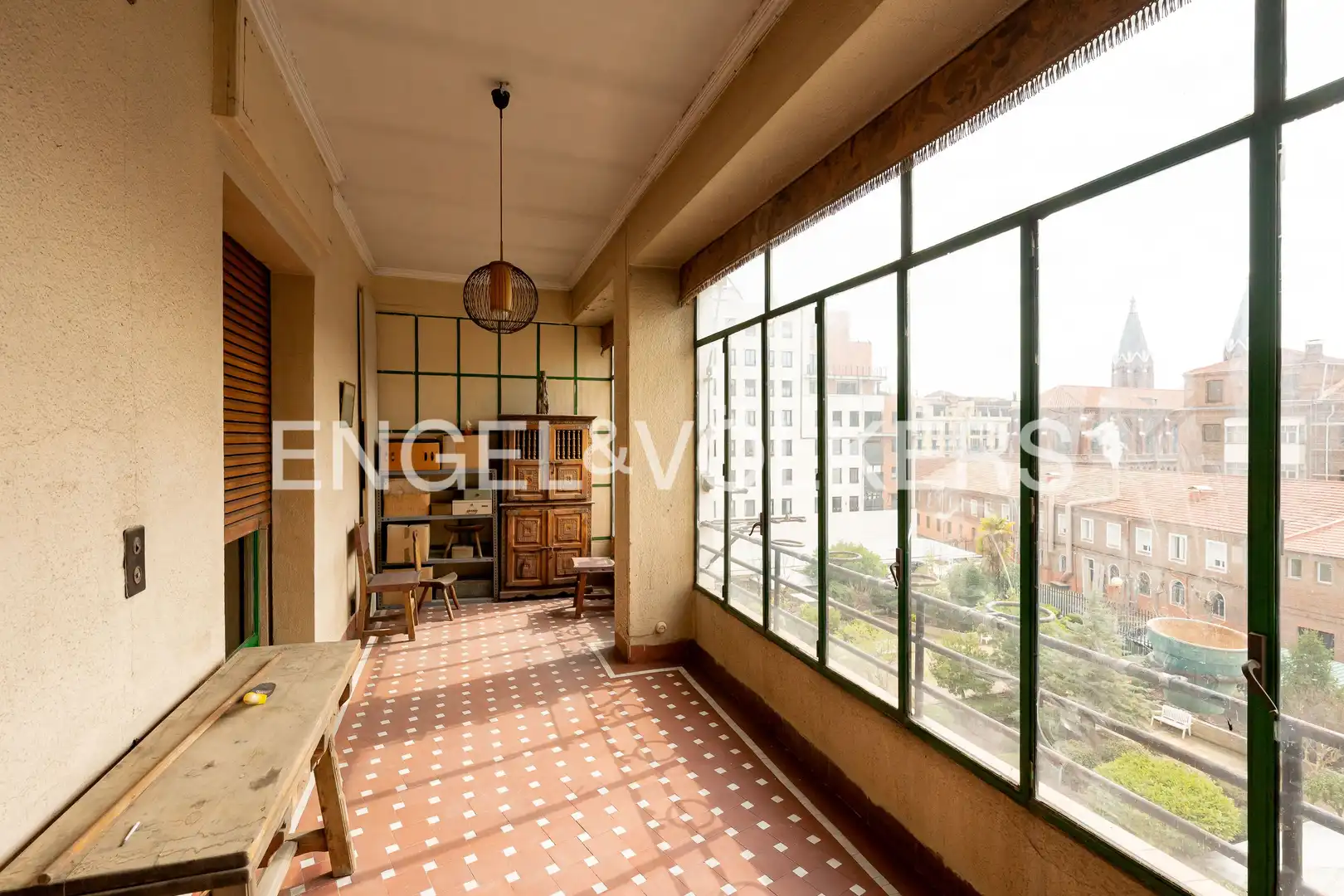 Terrasse von Wohnung zum Verkauf in Madrid mit Heizung, Parkett und Abstellraum