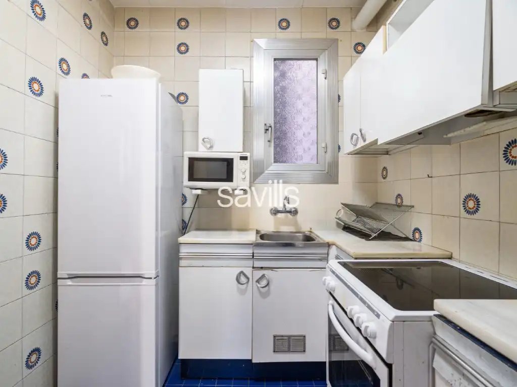 Cuina de Apartament en venda en Barcelona amb Aire condicionat, Terrassa i Balcó