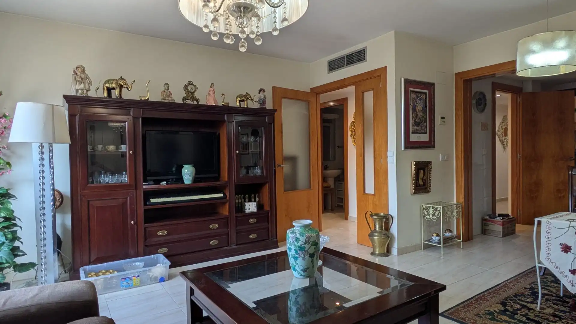 Living room of Flat for sale in Amer  with Heating