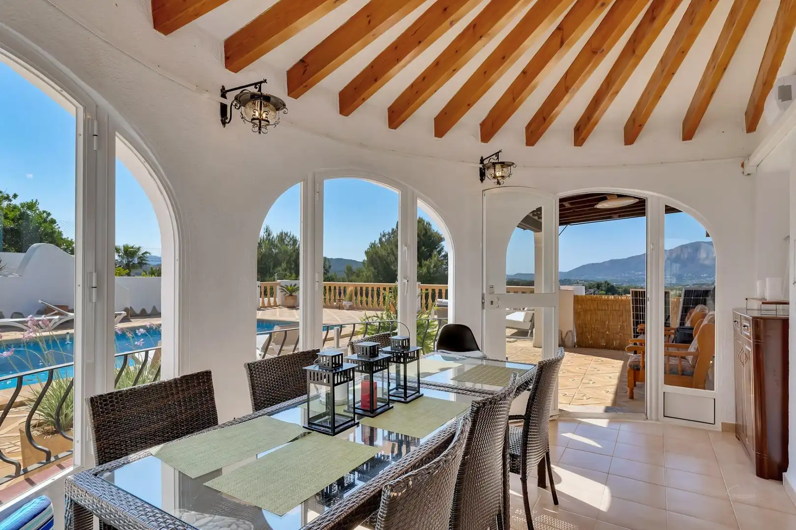 Dining room of Houses for sale in Jávea / Xàbia  with Air Conditioner, Heating and Private garden