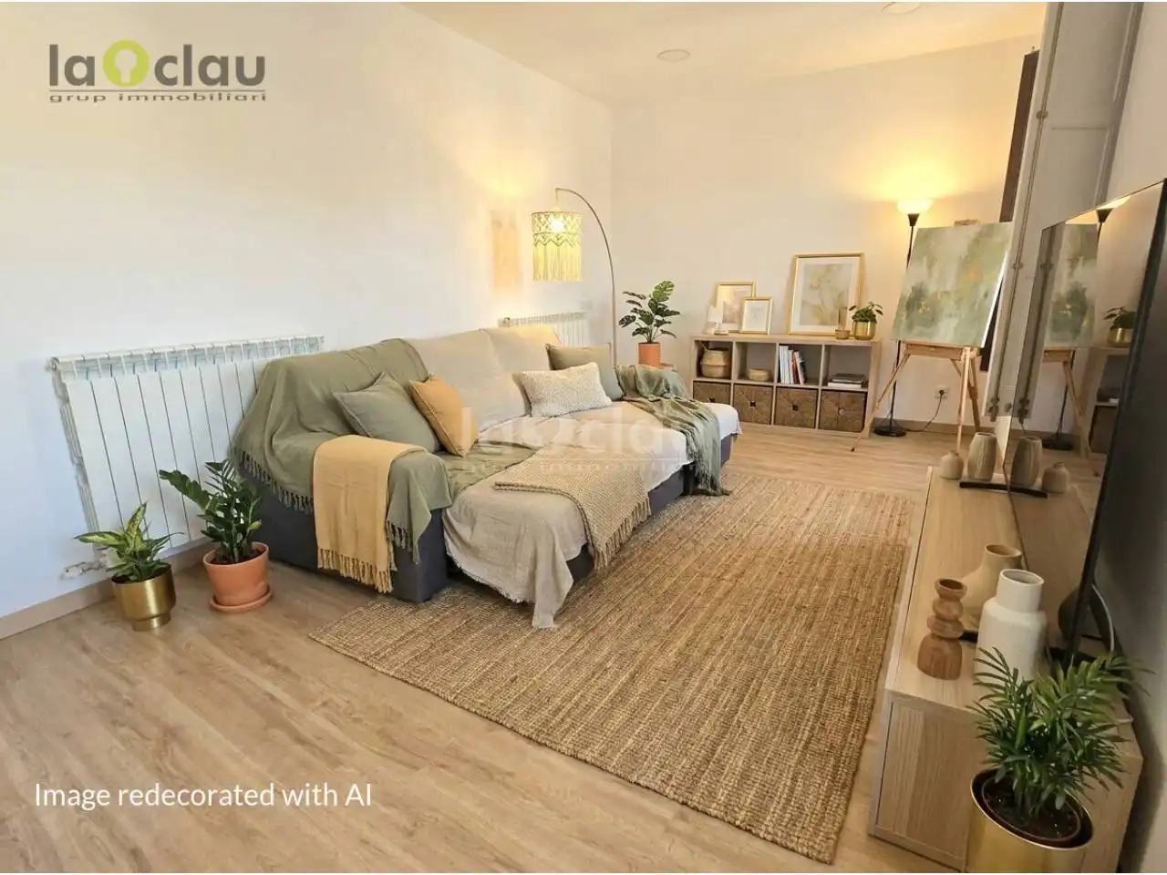 Sala de estar de Piso en venta en Tona con Calefacción, Parquet y Terraza