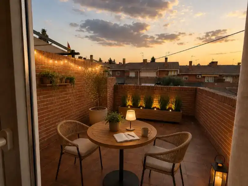Terrassa de Pis per a compartir en Arroyomolinos (Madrid) amb Aire condicionat, Jardí privat i Moblat