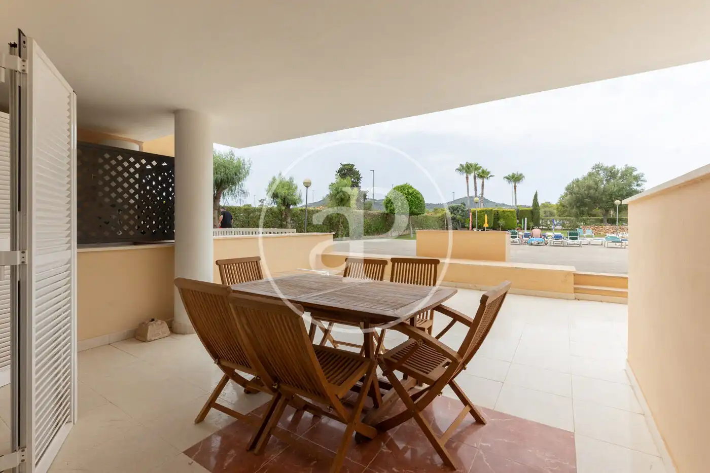 Terraza de Piso de alquiler en Son Servera con Aire acondicionado, Calefacción y Jardín privado