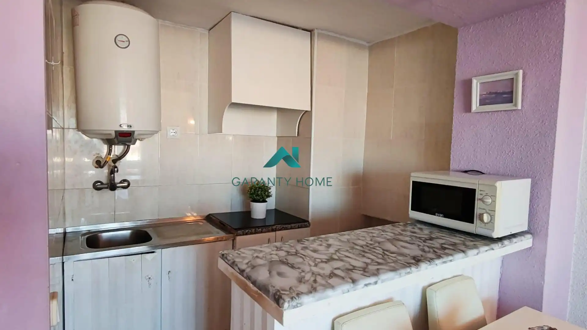 Cocina de Apartamento en venta en La Manga del Mar Menor con Amueblado, Balcón y Piscina comunitaria
