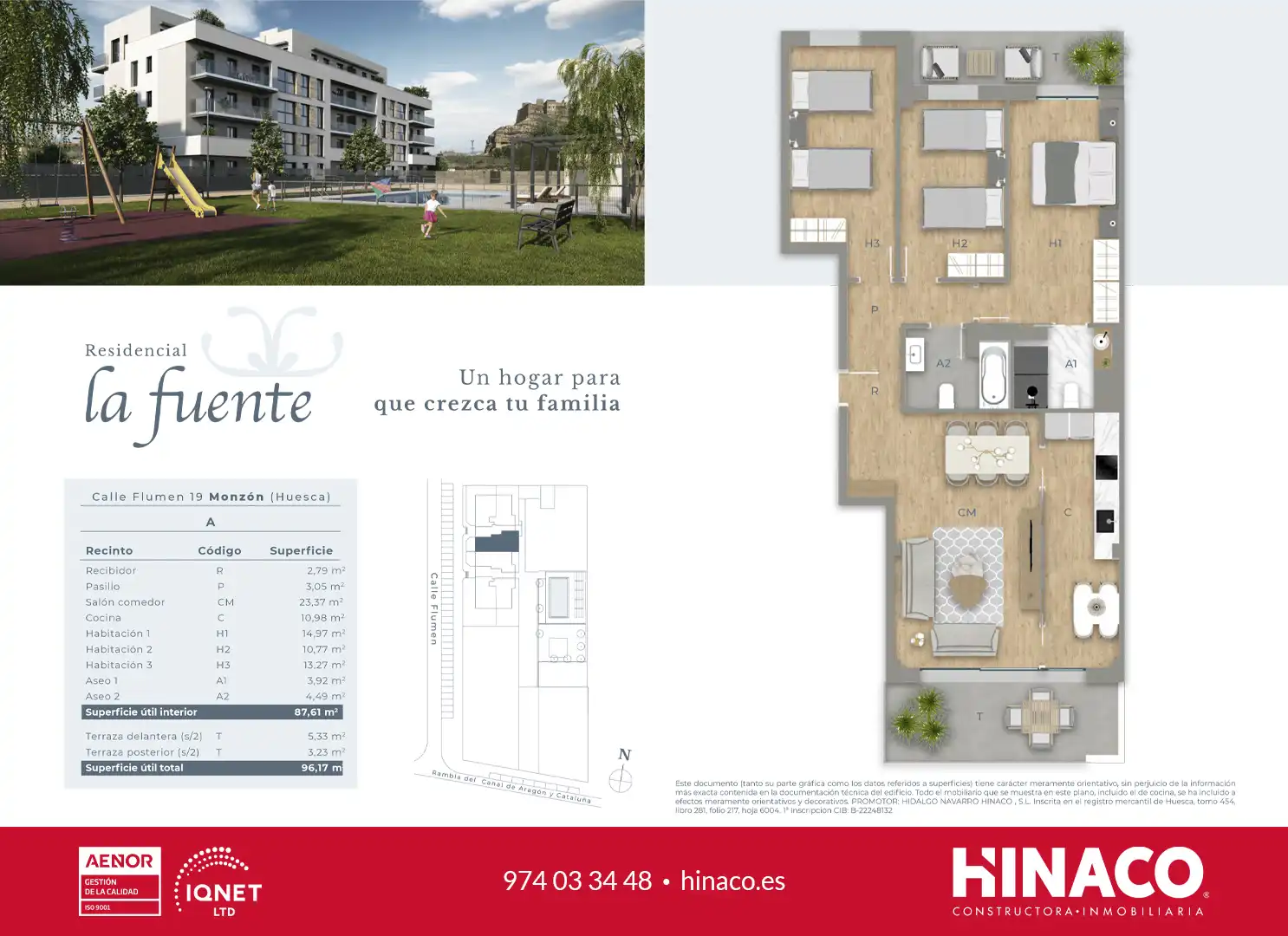 Piso en venta en Calle Río Flumen, 19, Monzón