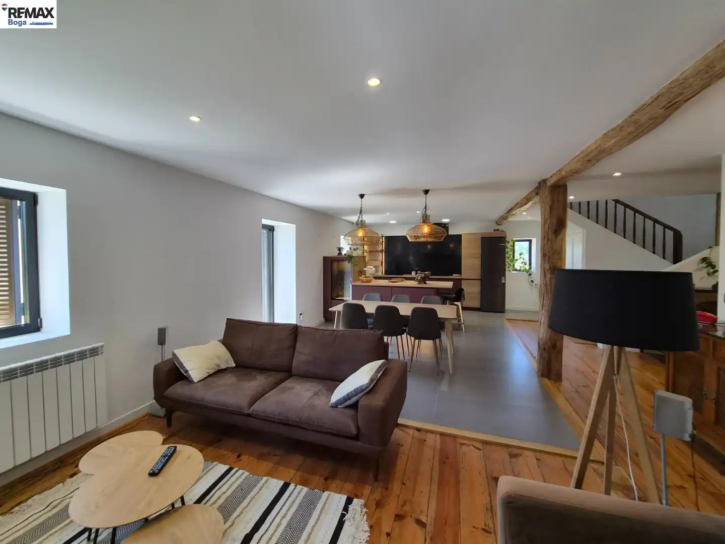 Sala d'estar de Casa o xalet en venda en Berastegi amb Calefacció, Jardí privat i Terrassa