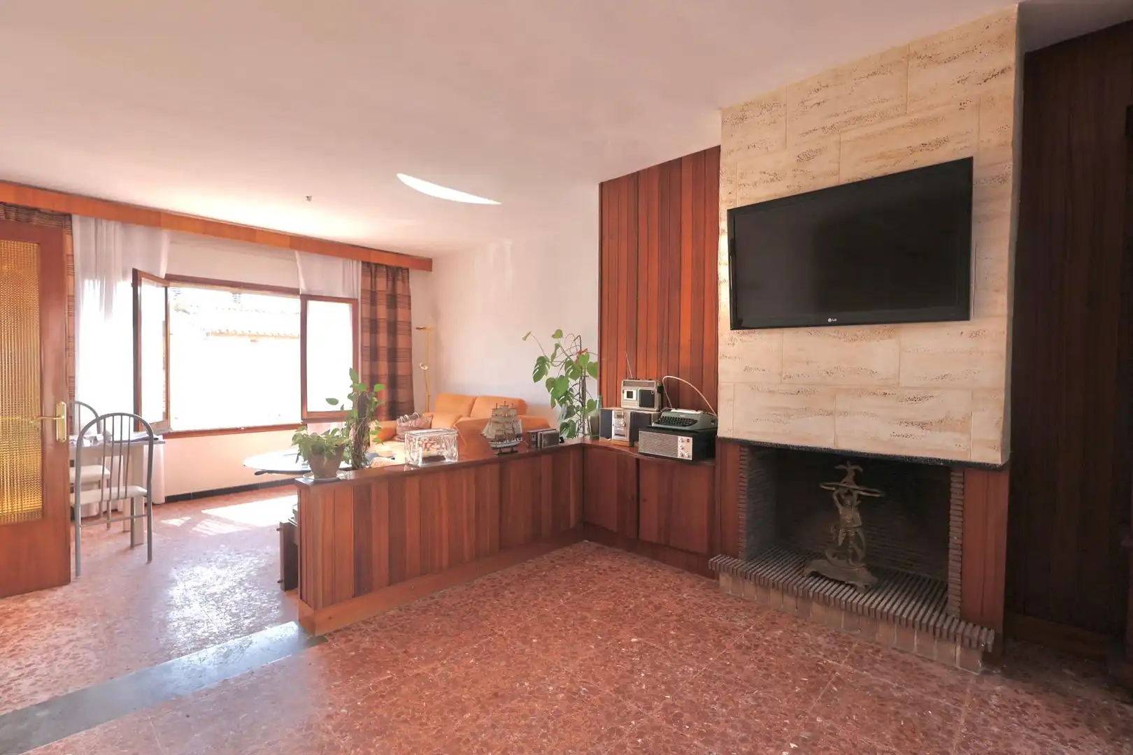 Sala de estar de Finca rústica en venta en Vidreres